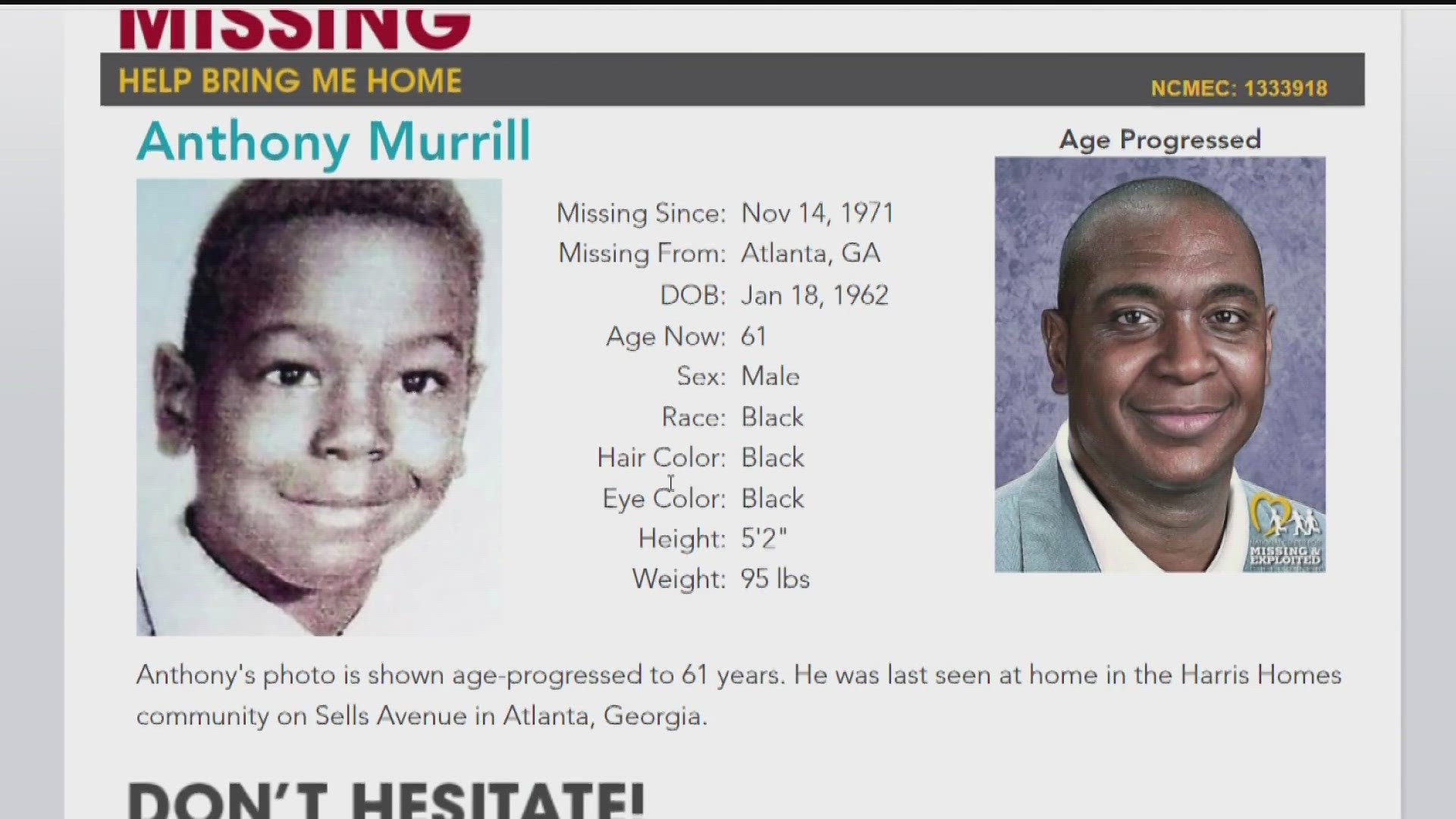 It's the 40th annual National Missing Children's Day. A family is still searching for answers.