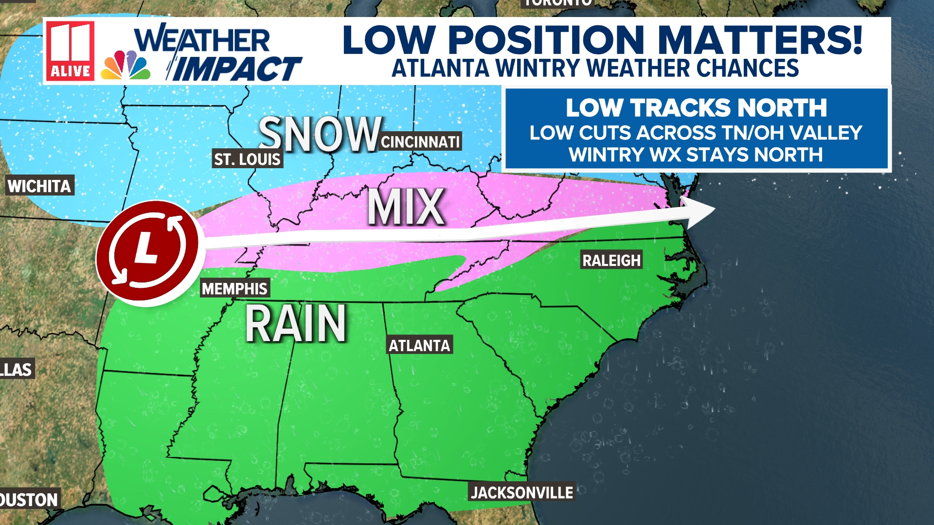 Is it going to snow in Atlanta Georgia this weekend | 11alive.com