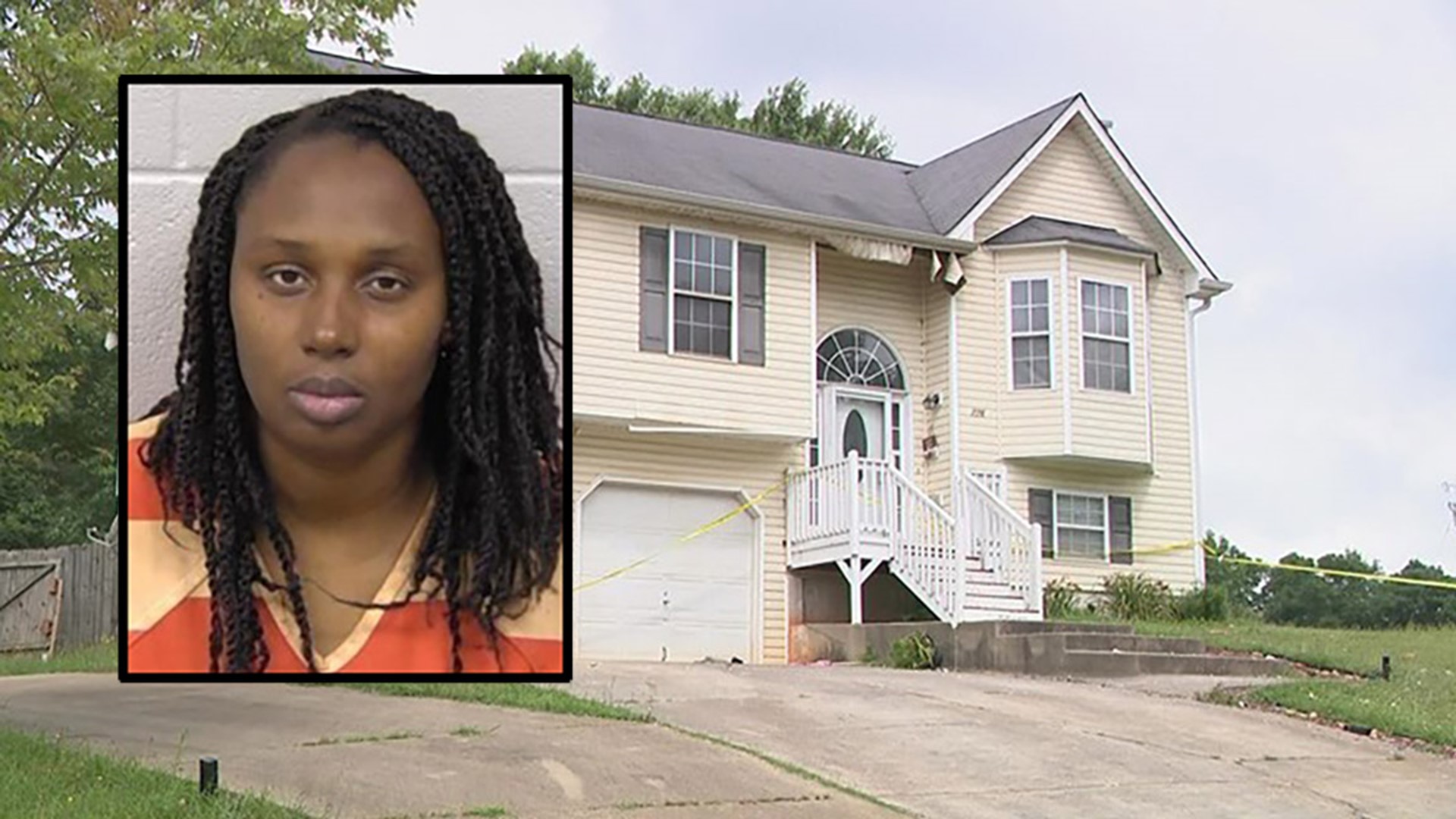 The sheriff's office said seven children were inside the house on Woodwind Drive when Darlene Brister began attacking the children.