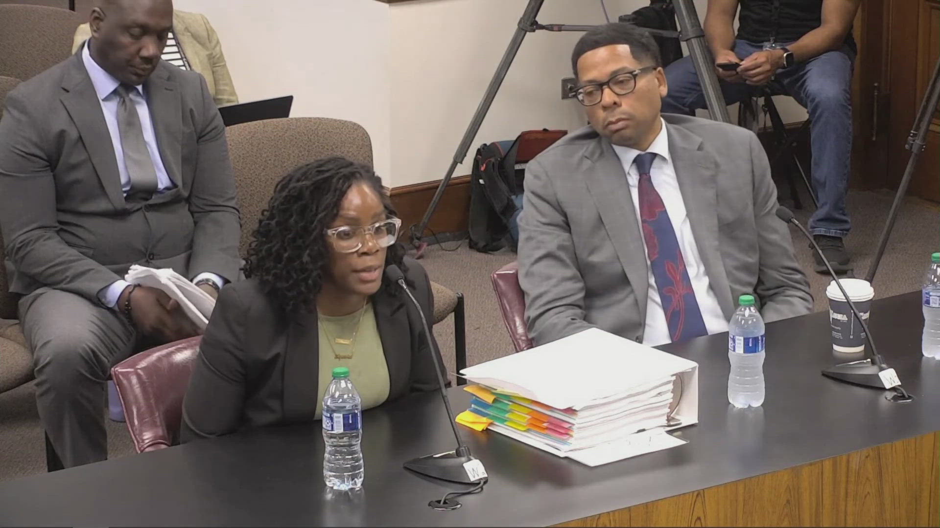 Former Director of Juvenile Diversion Amanda Timpson testified at the investigative committee hearing Thursday.