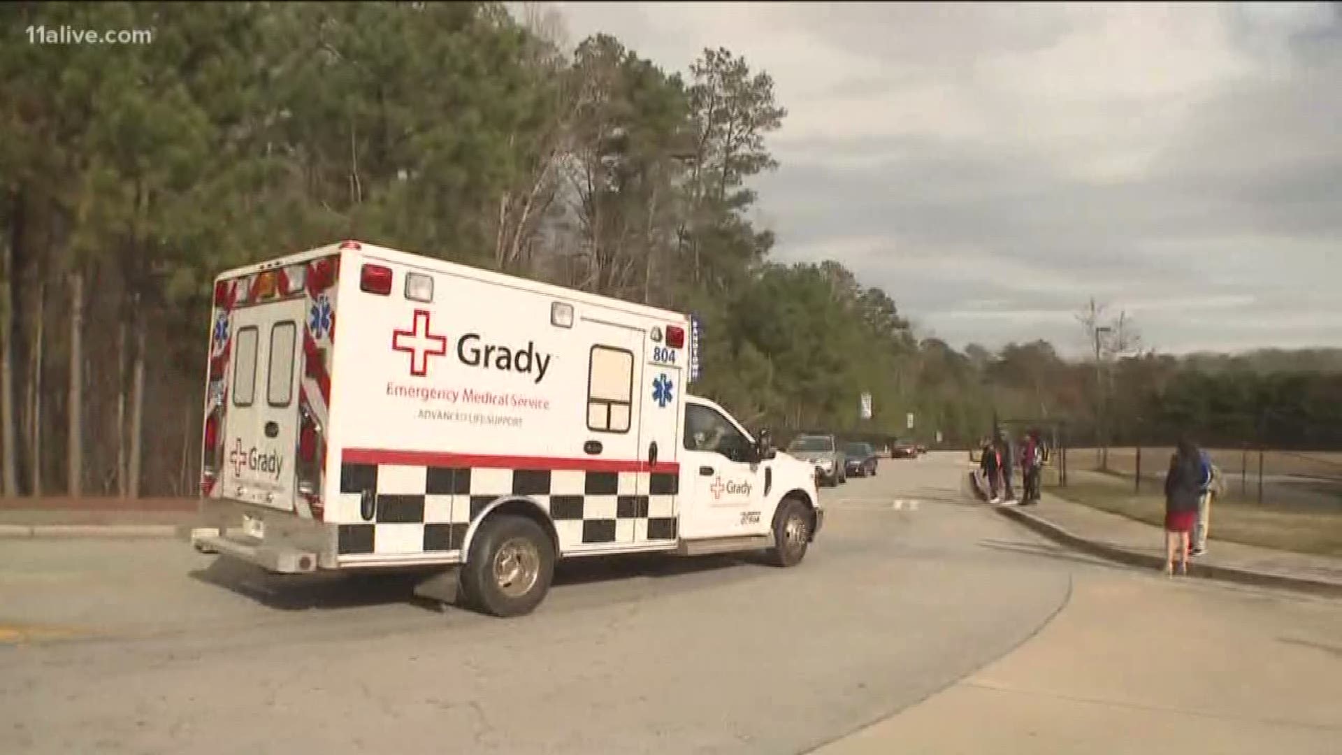 At least 28 students were taken to the hospital.