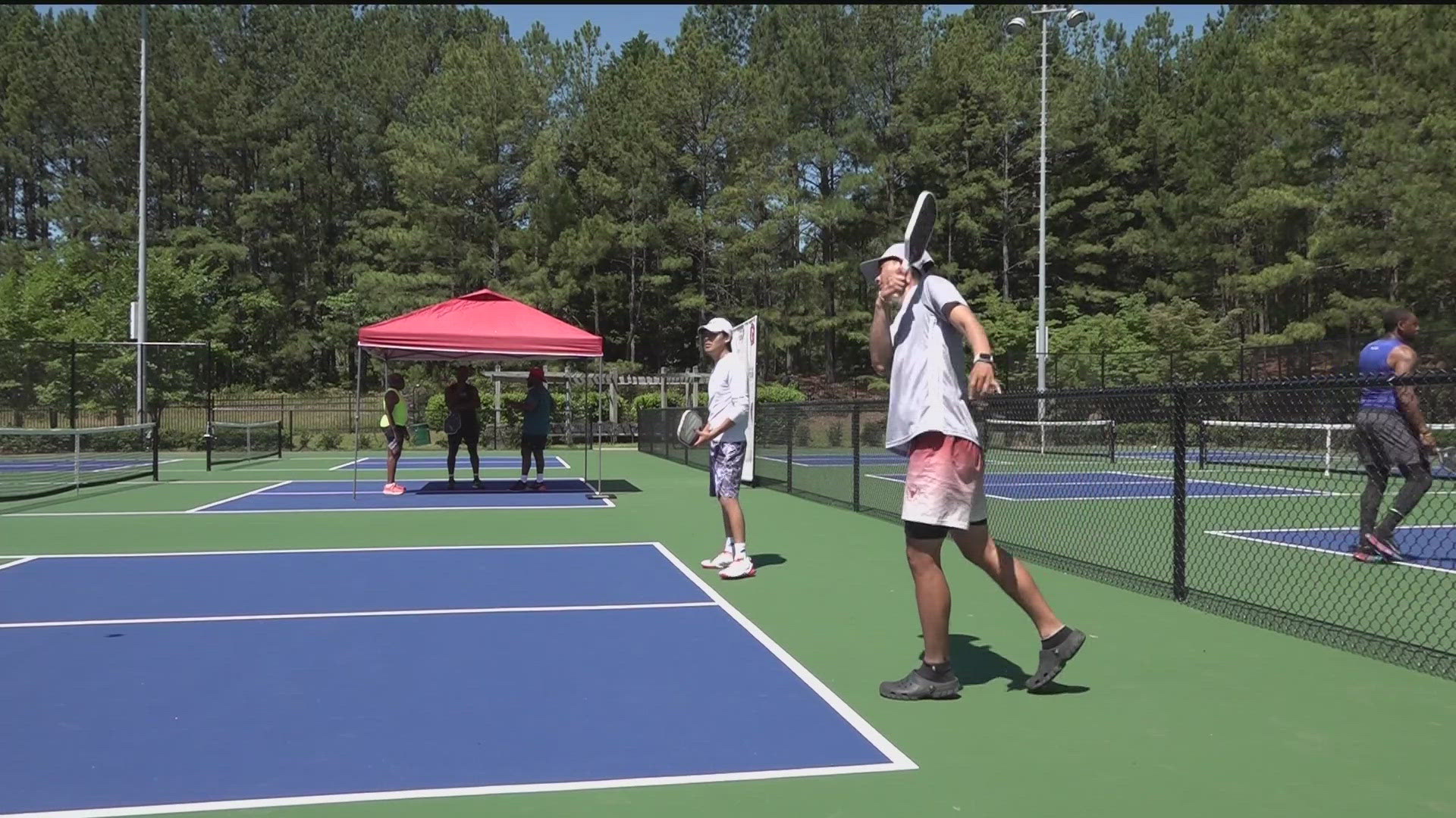 A Clayton County tennis center that closed earlier this year for a major reconstruction project reopened on Wednesday