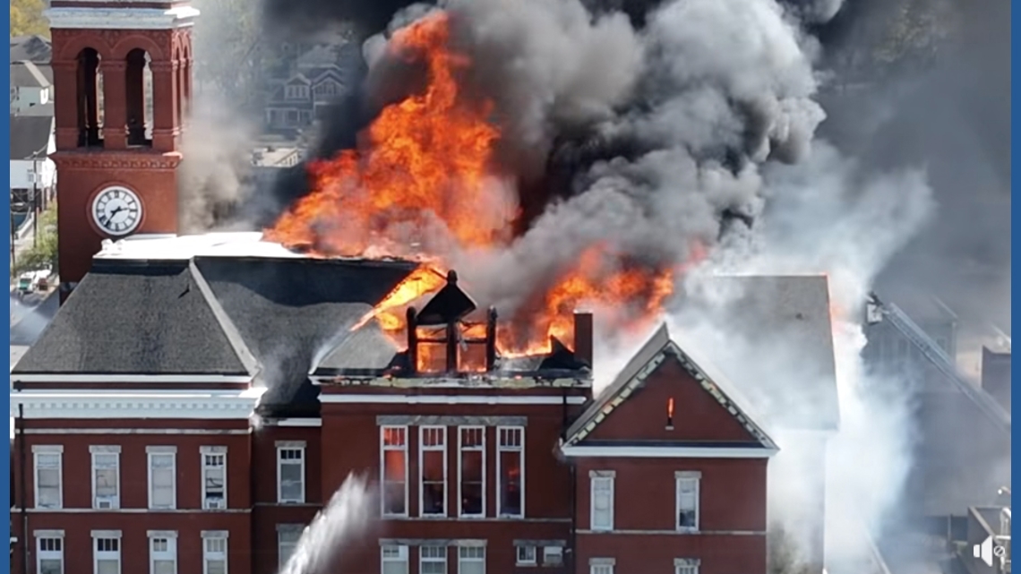 Major fire engulfs historic Floyd County Courthouse in Rome