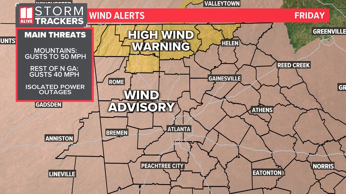 Atlanta Weather Timeline For Friday Storms 0466