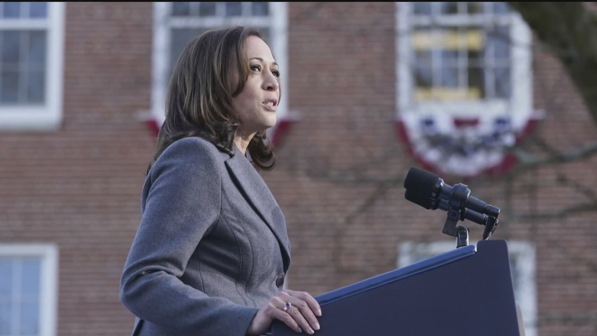 This will be the vice president's third visit to the Peach State this year. Her last two visits were in an effort to better the environment.