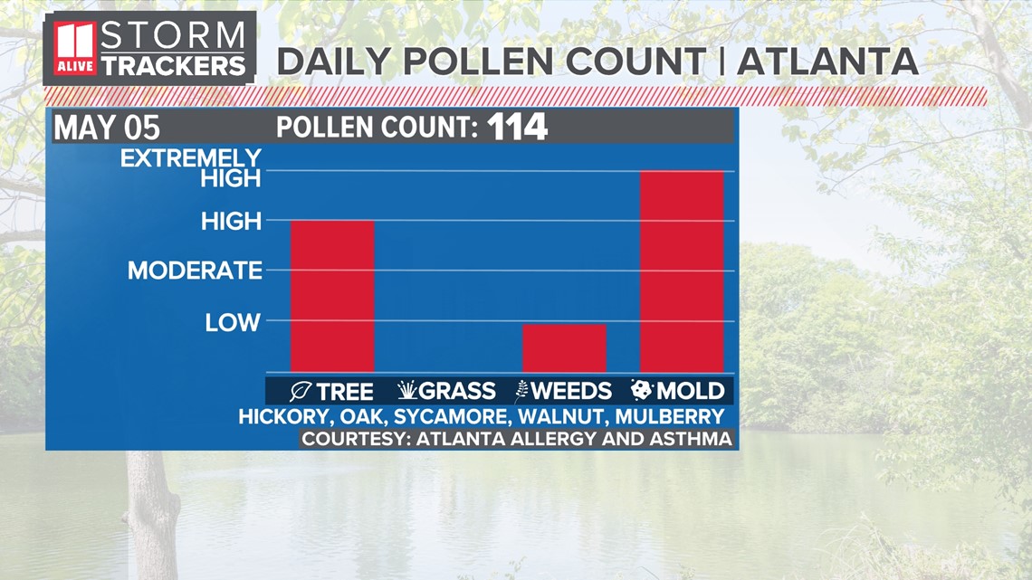 What's the pollen count in north Georgia today | Latest numbers ...