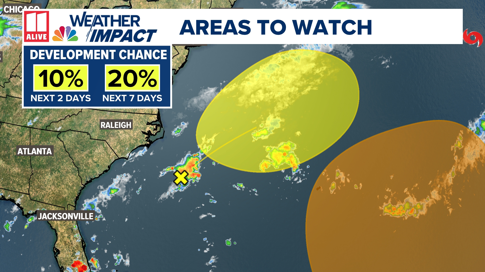 Monitoring system off Georgia coast for possible tropical development ...