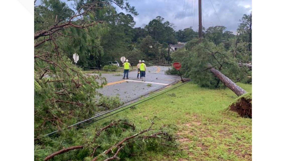 Photos Downed Trees Power Lines And Flooding Heavy Rain Severe