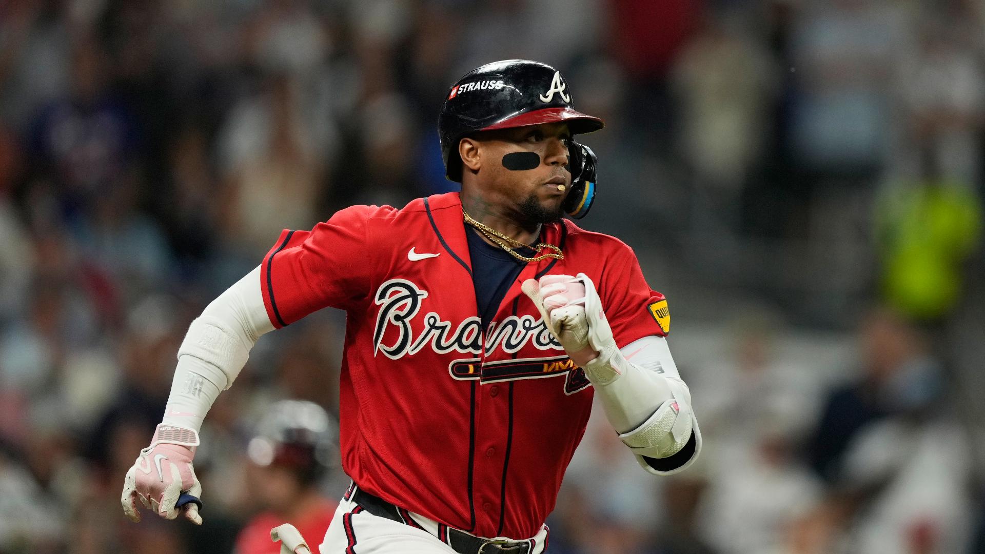 Ronald Acuña Jr. undergoes MRI after Game 3 loss, back in right field ...