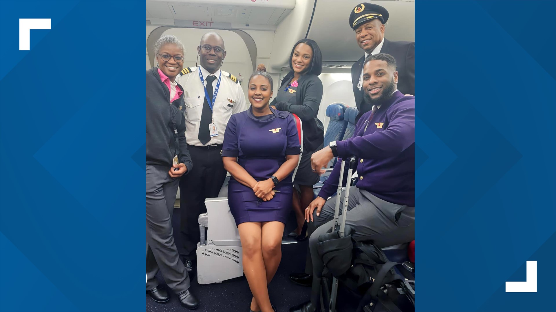 Delta flight attendant works with all-Black crew for the first