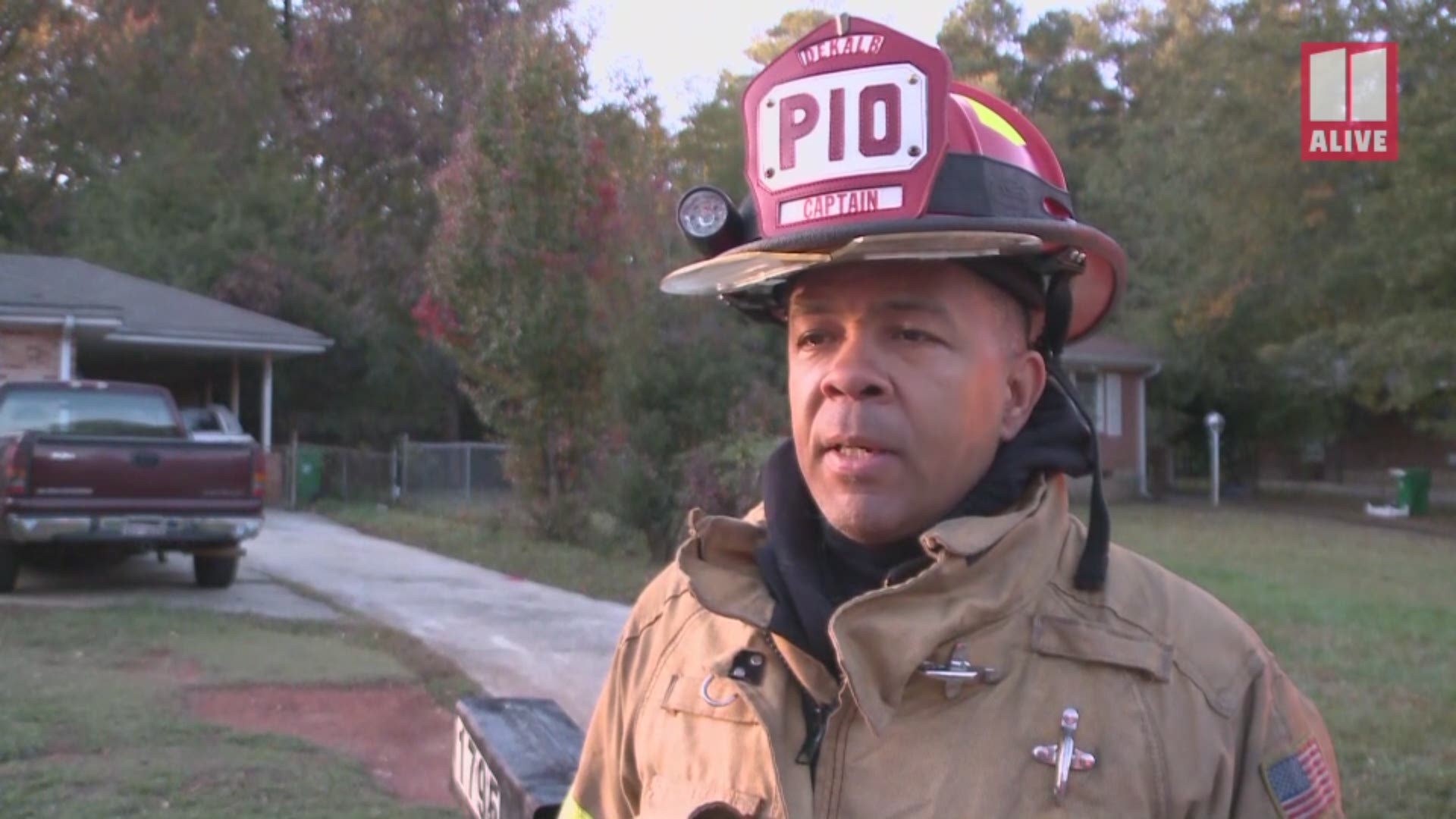 DeKalb Fire Captain Dion Bentley provides more details on a deadly house fire not far from the corner of Glenwood and I-285.