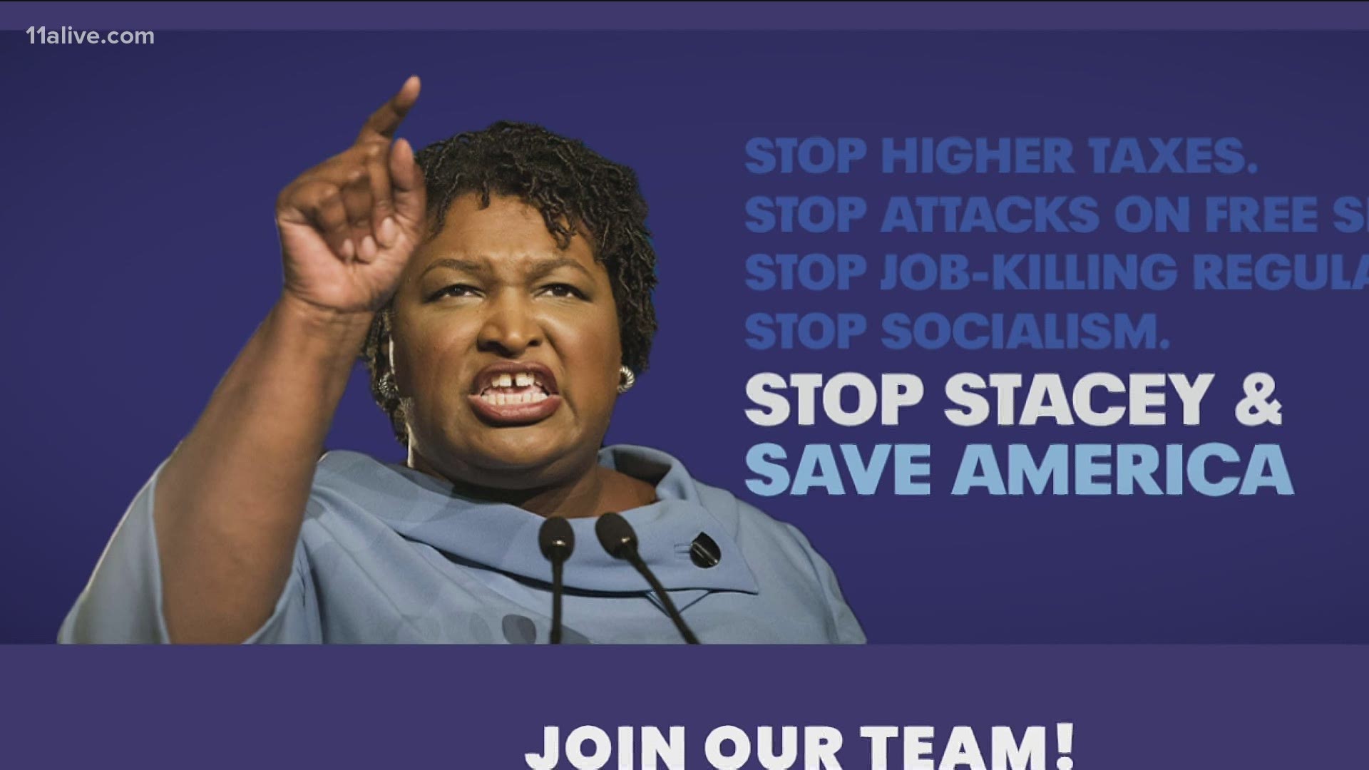 Democrat Stacey Abrams has made no announcement herself about the 2022 election. But Republicans clearly expect her to run for governor again next year.