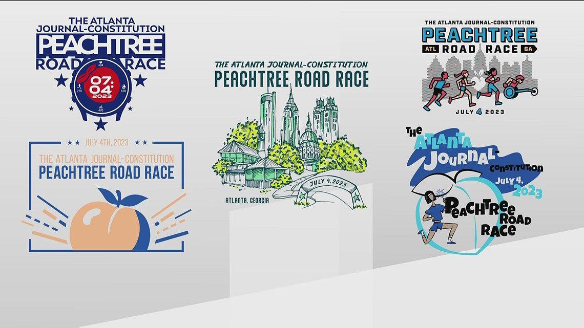 AJC Peachtree Road Race t-shirt finalists 2023