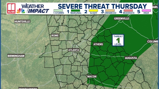 Heavy rain, storms expected in metro Atlanta, Georgia on Sept. 25 ...