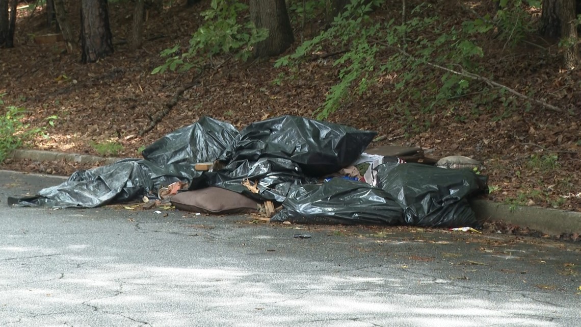 Illegal trash dumping in Atlanta neighborhoods
