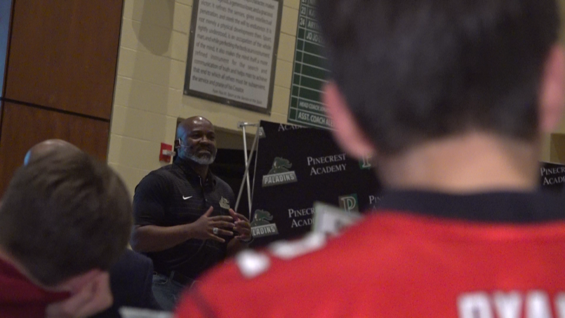Pinecrest Academy hosted a Father/Son Banquet Thursday night, giving locals a chance to meet some of their favorite football players.