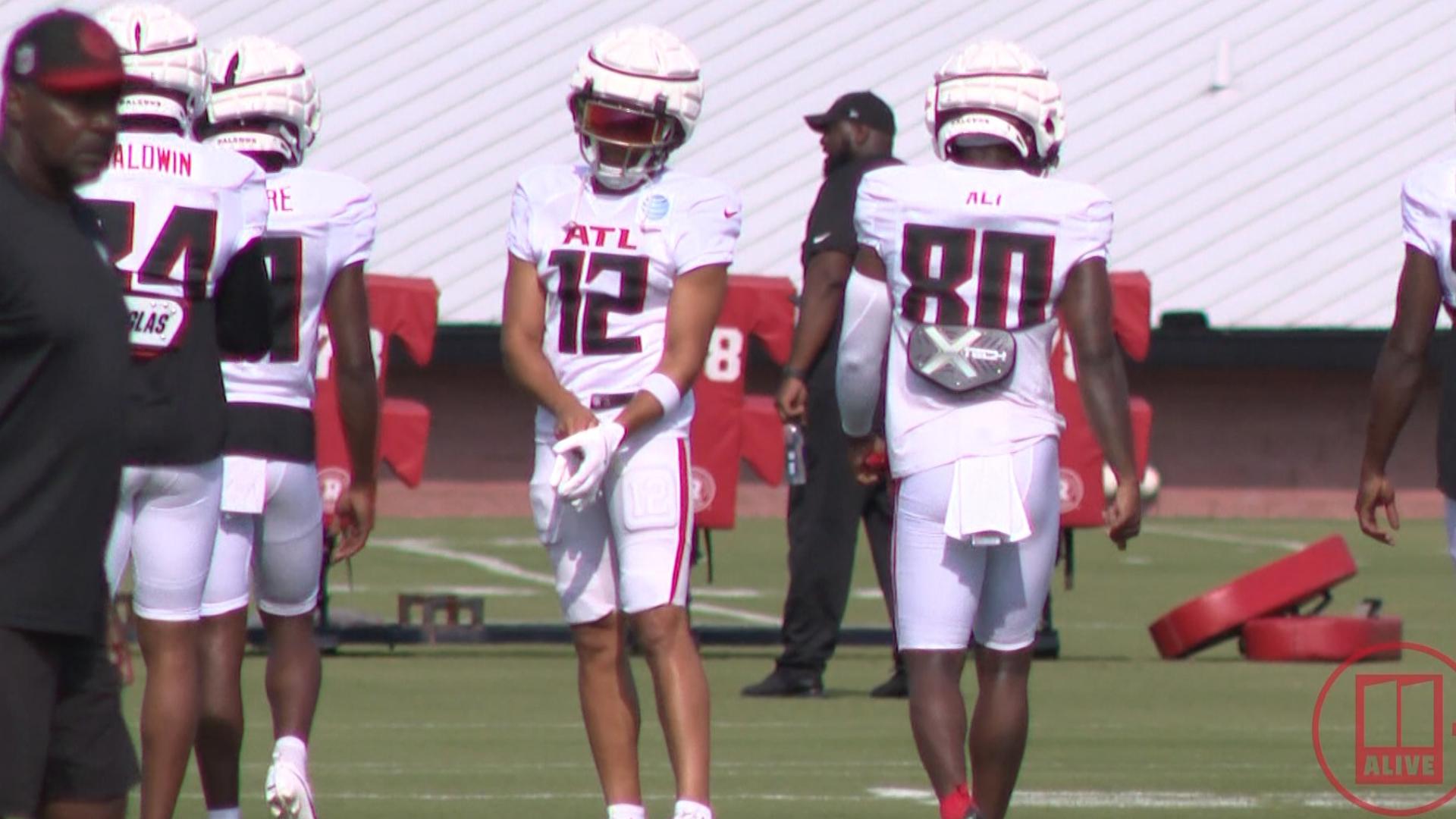 Training camp continues for the Atlanta Falcons on July 30. It was their first full day in pads.