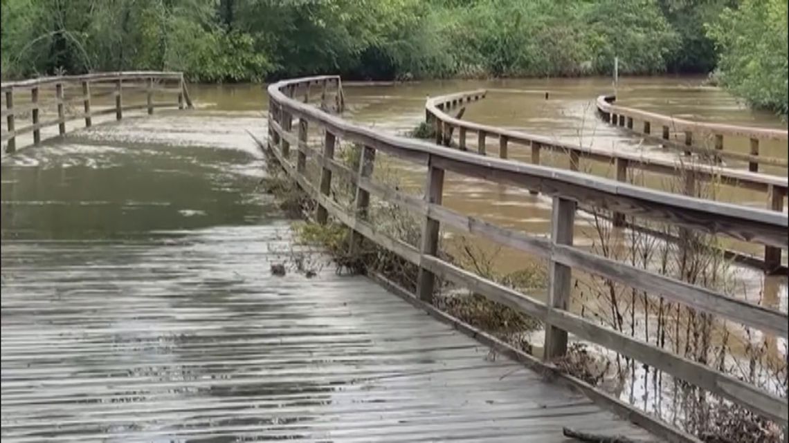 Helene causes flooding in Forsyth County,