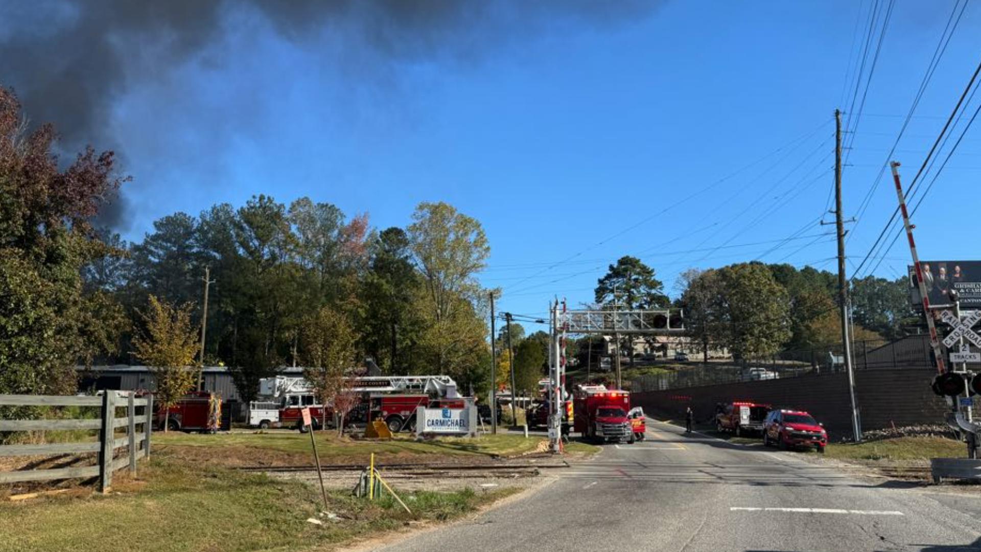 Commercial fire in Cherokee County