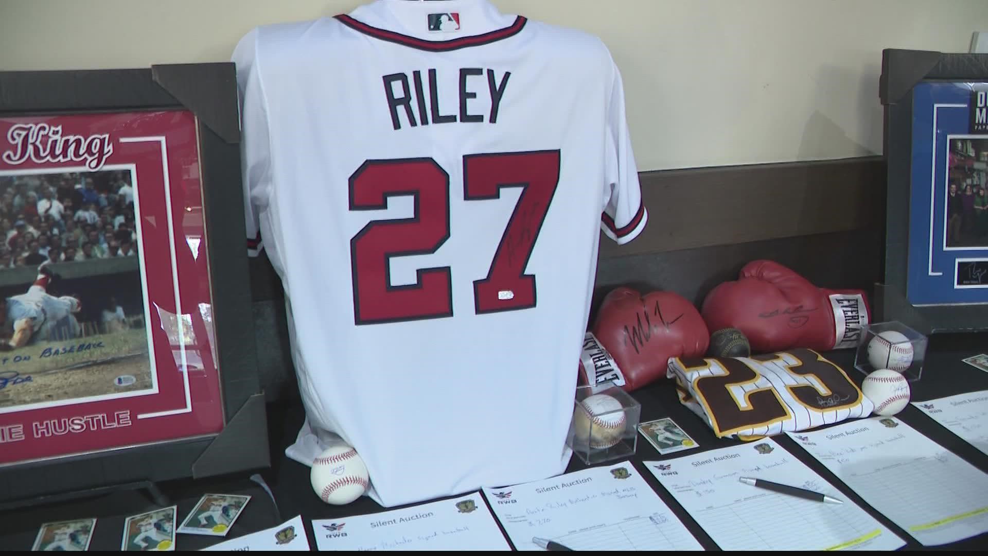 The Braves superstar third baseman's charity fundraiser raised money for Team Red, White & Blue.