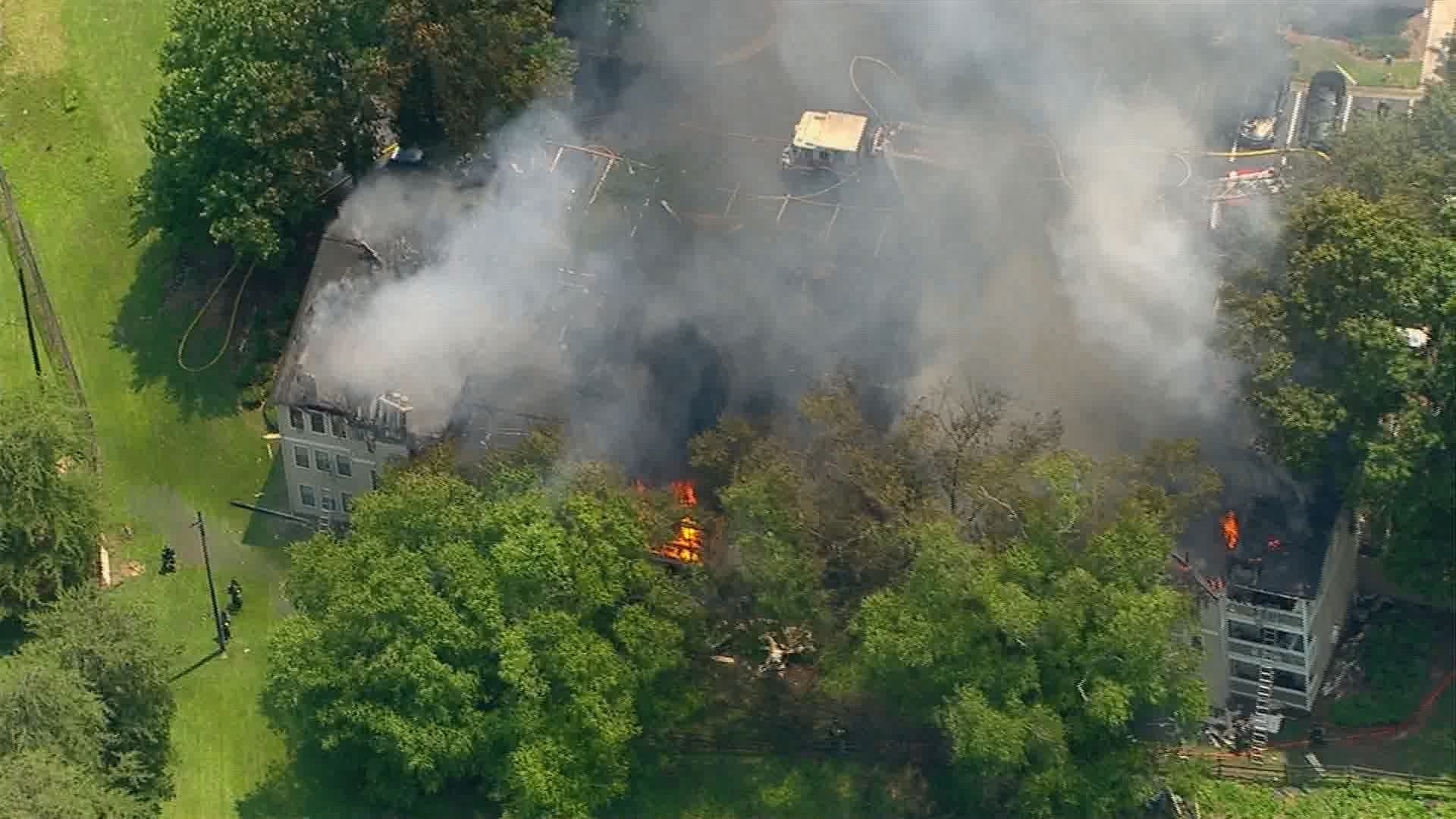 Fire on Cedar Run, Sandy Spring apartment complex