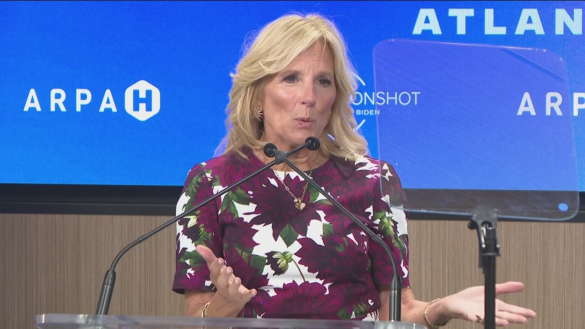 First Lady Dr. Jill Biden was in the Peach State for part of this week to highlight and reinforce the president's national commitment to fight cancer.