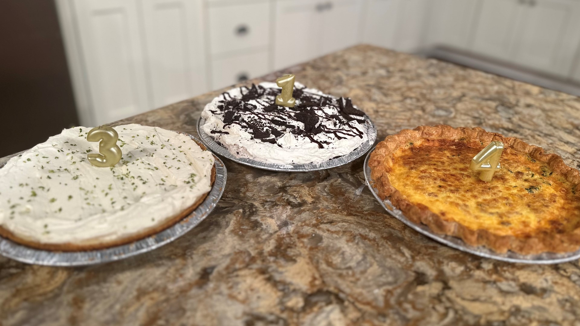 Pie Bar's Lauren Bolden shows us how to make a 3, 1, and 4-ingredient pie, in honor of the mathematical holiday.