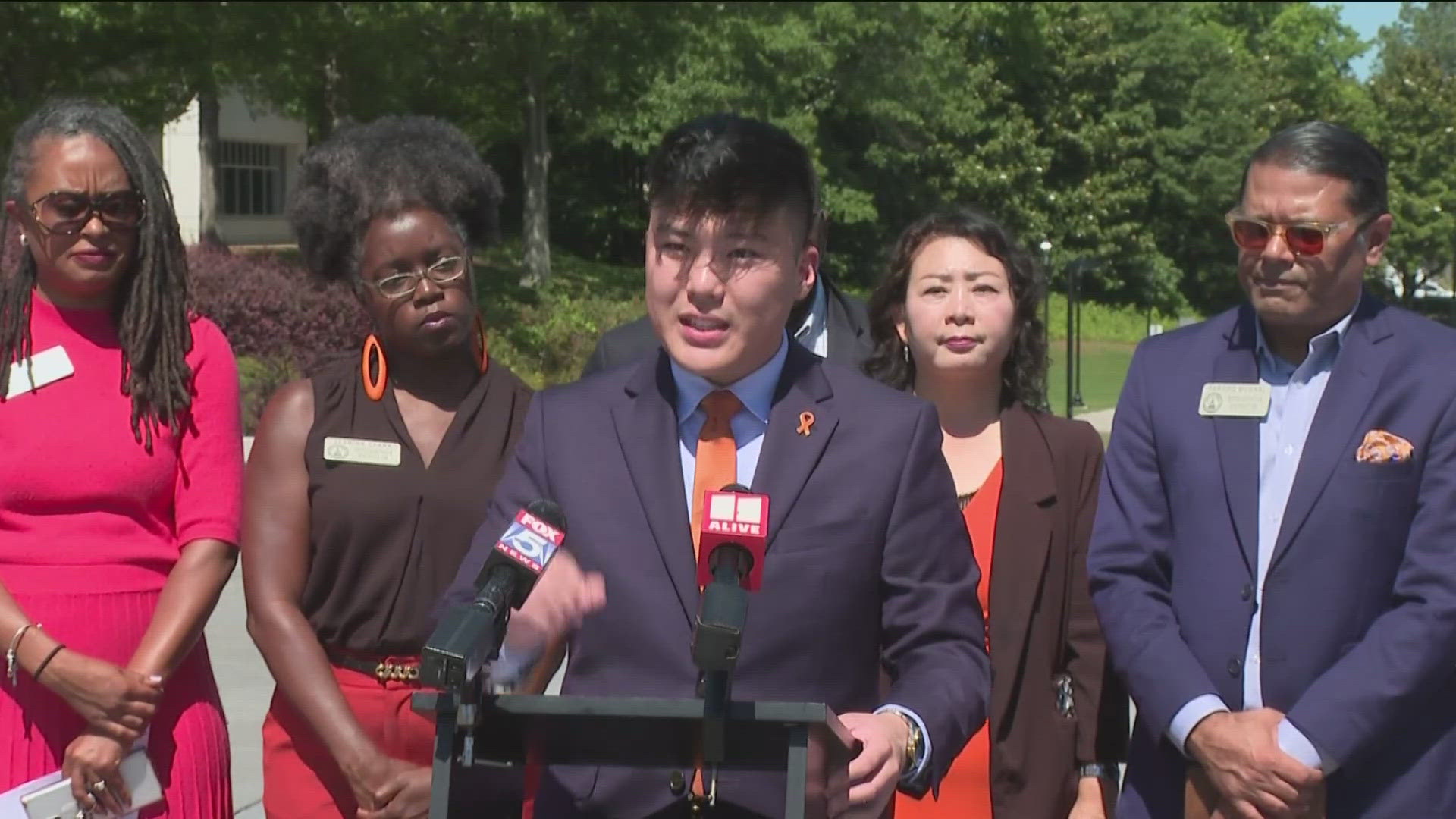 Gwinnett County teen Tyler Lee spent National Gun Violence Awareness Day bringing together local lawmakers and his community to raise awareness.