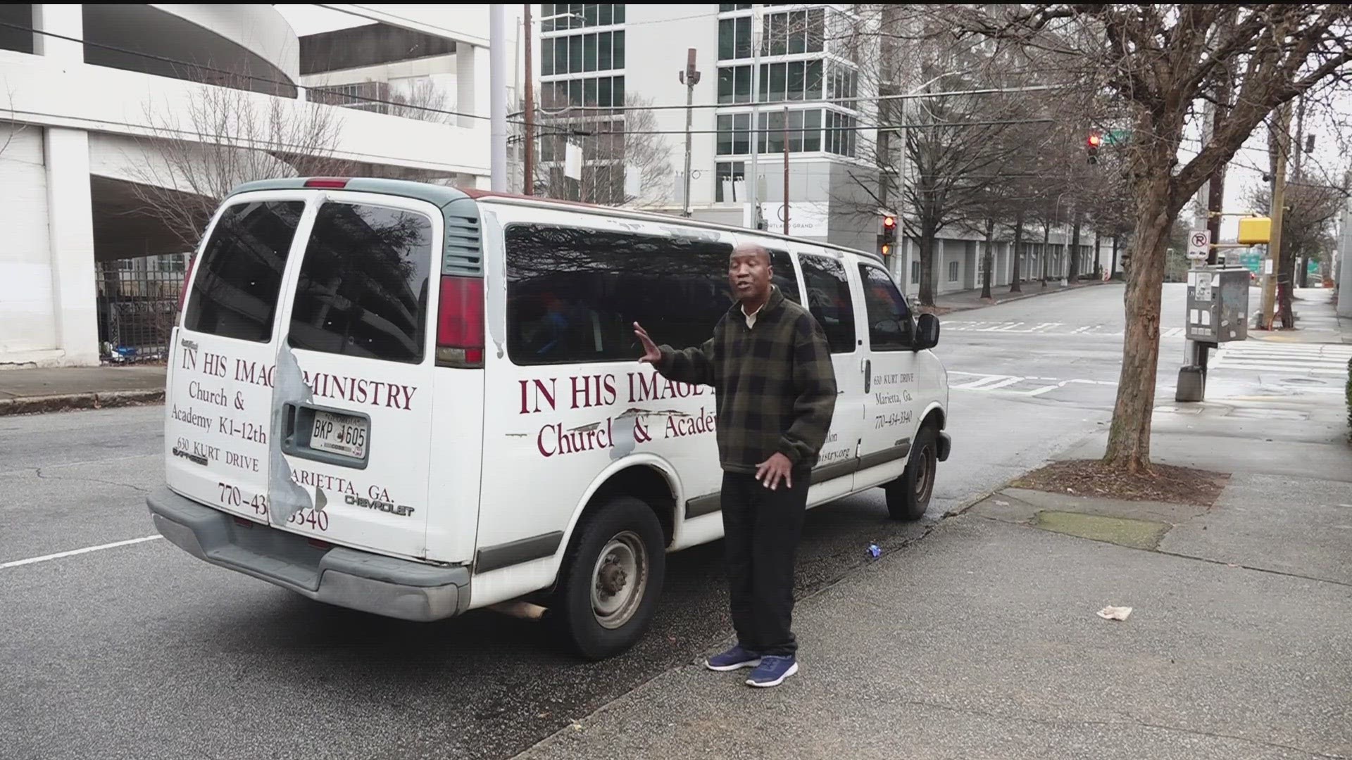 While most stay inside to keep warm, this Atlanta man hits the streets to help others.