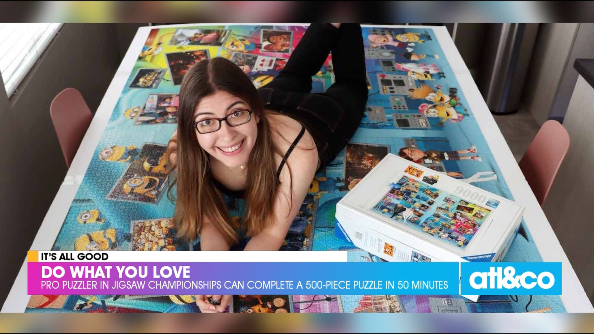 She can complete a 500-piece puzzle in 50 minutes!