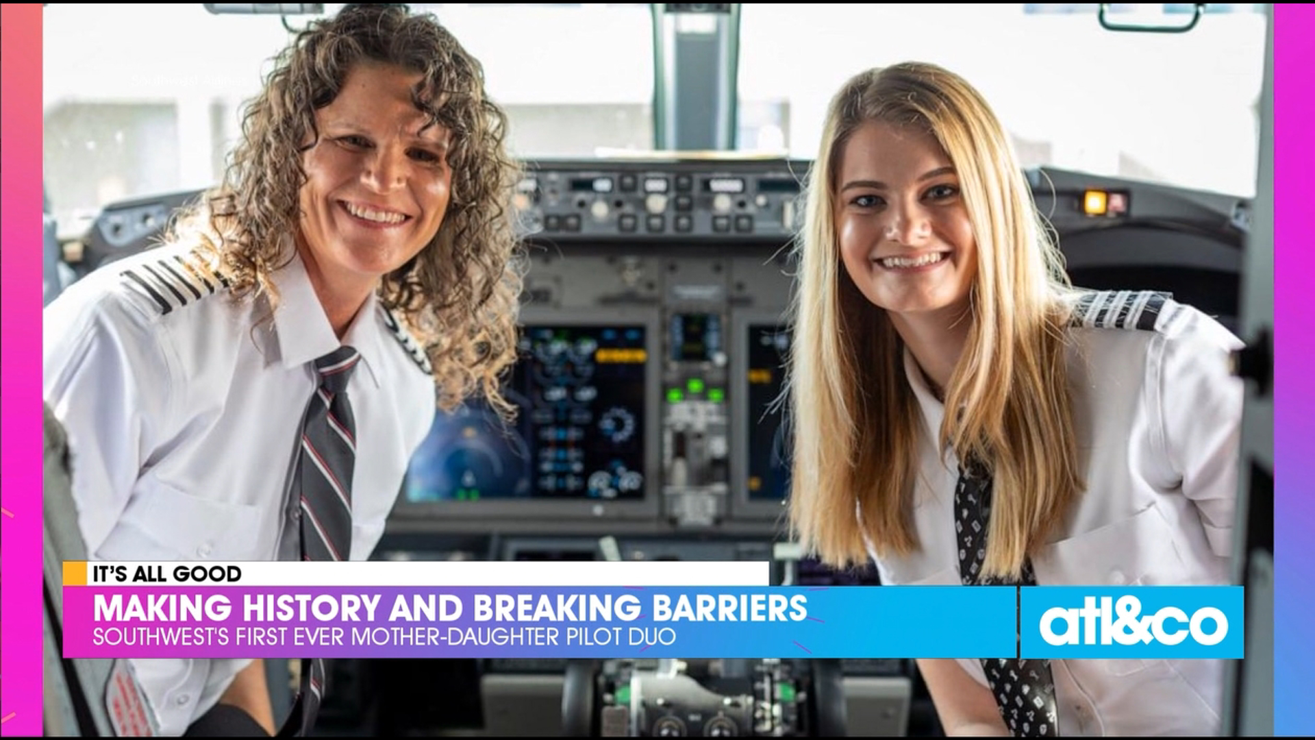 Meet the first mother-daughter pilot team in Southwest Airlines' 55-year history.