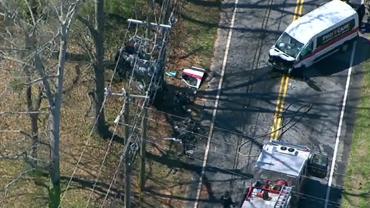 2 killed in medical transport van, SUV crash in Atlanta, police say