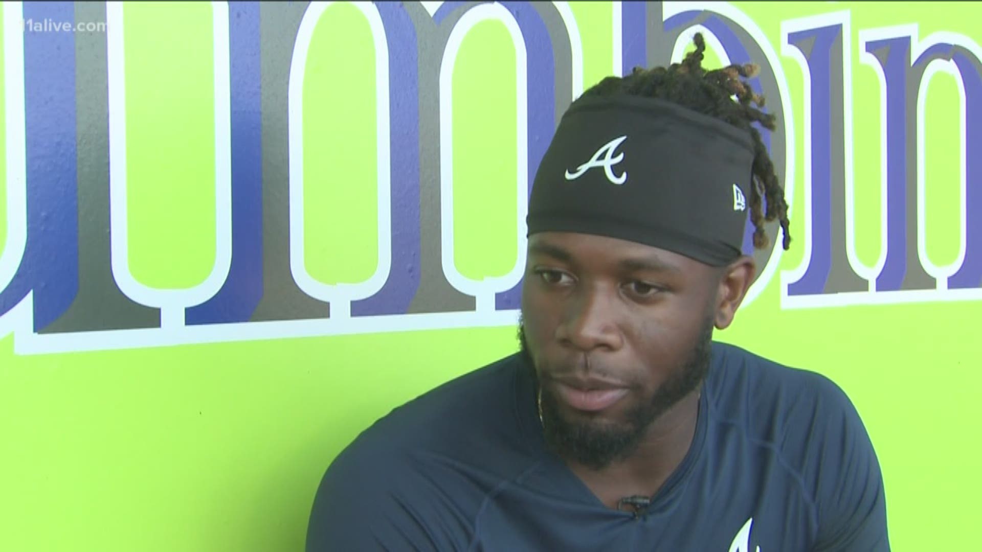 11Alive's Maria Martin sat down with Toussaint to talk about what he's doing to make it into the rotation.
