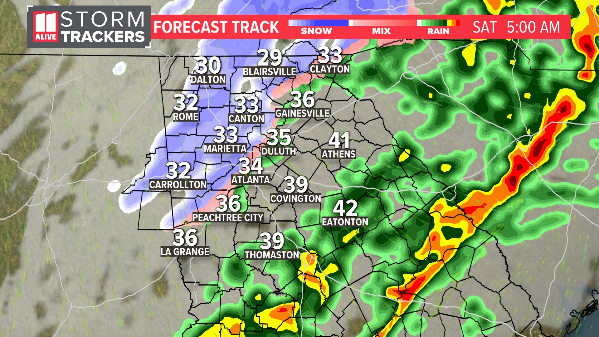 Atlanta weather this weekend timeline | Will it snow and when | 11alive.com