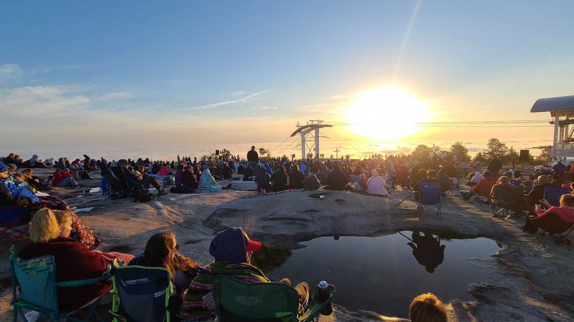 Thousands attend Easter sunrise service at Stone Mountain Park