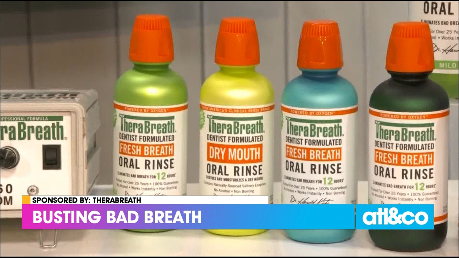 Learn what causes bad breath and fix it with TheraBreath's oral rinse.