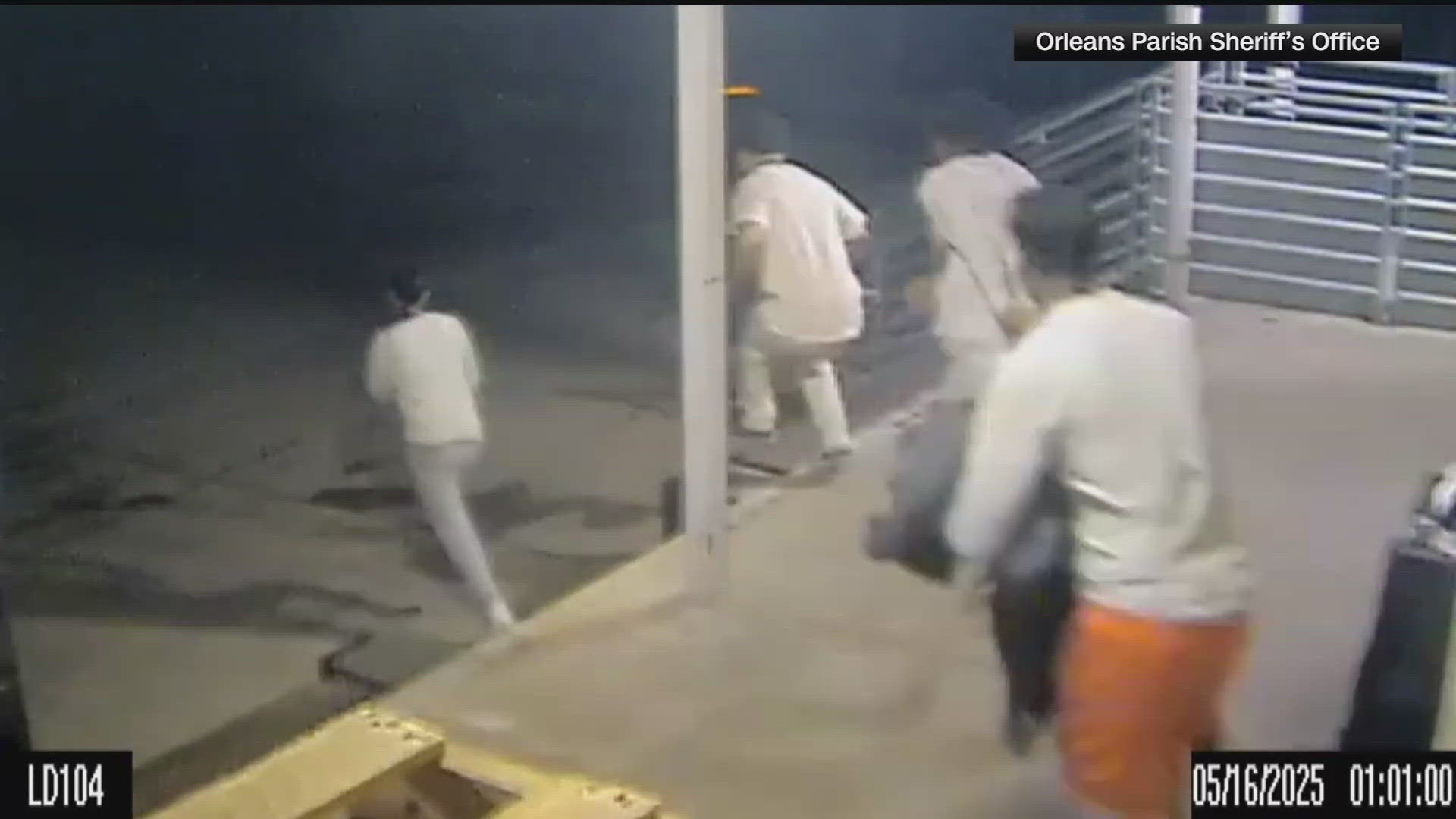 Ten men broke out. As of Friday night, two had been caught. 