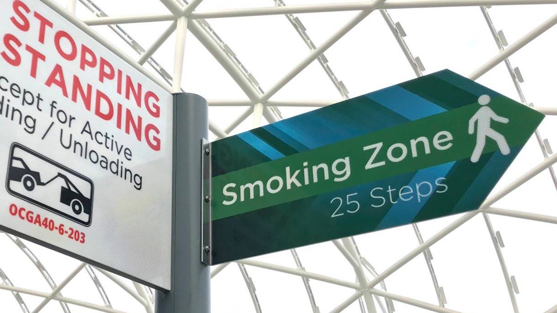 Atlanta airport smoking lounges to close, airport now smoke free