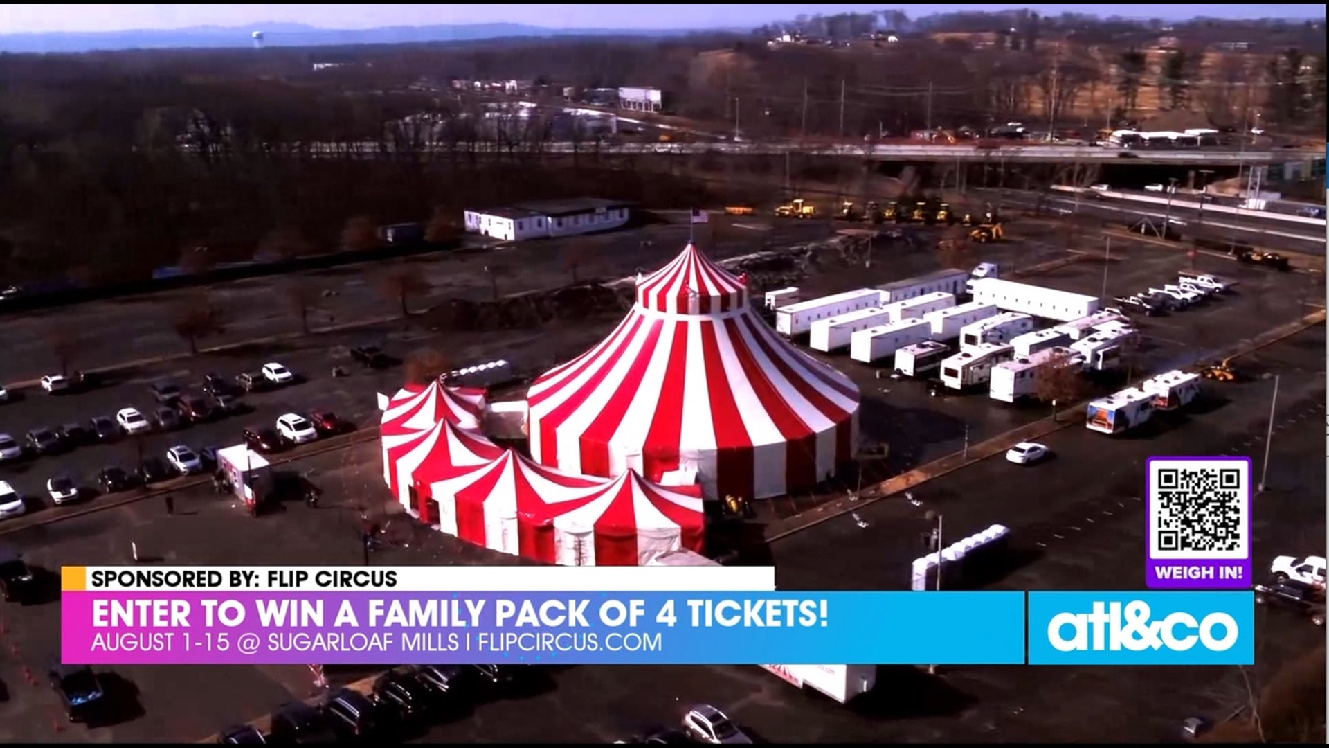 Enter to win a family four-pack of tickets to Flip Circus at Sugarloaf Mills. Visit AtlantaAndCompany.com to enter.