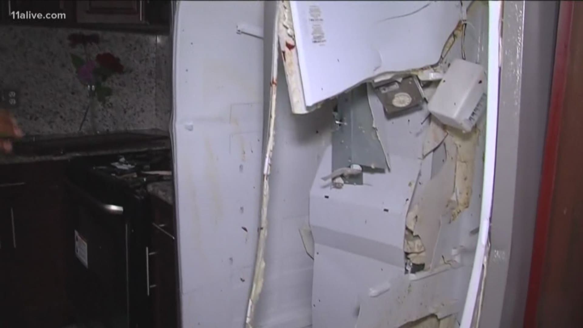 Fridge explodes at Florida home