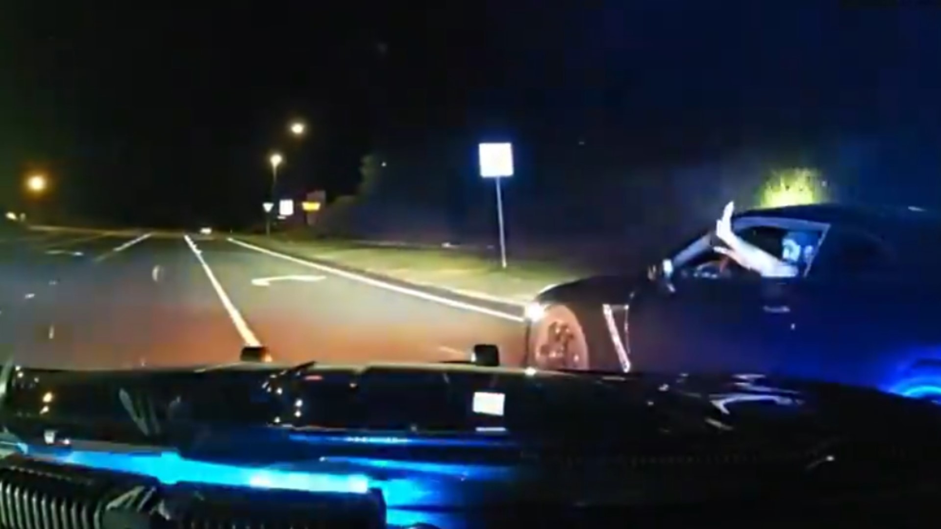 The office released a video of a high-speed chase in Forsyth County where one man was arrested.