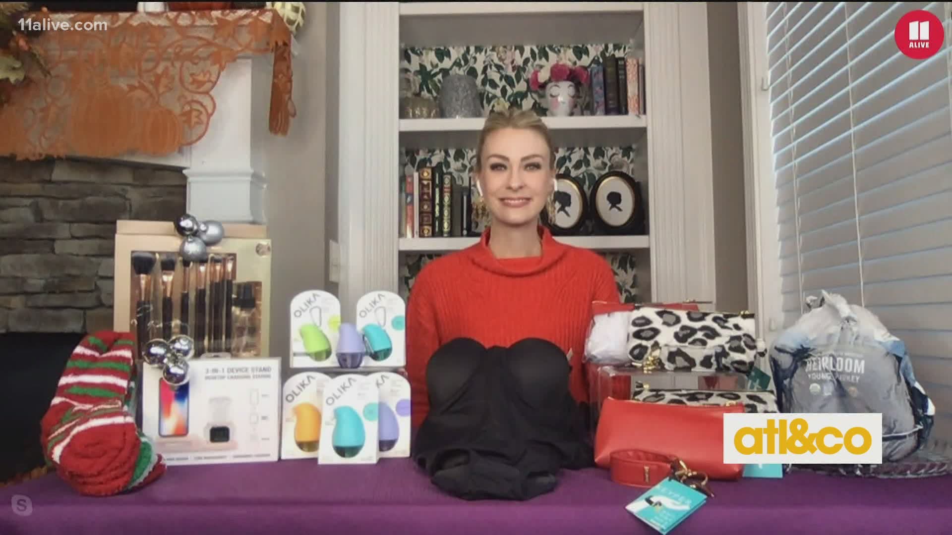 Lifestyle expert Emily Foley shares her top holiday finds from Burlington, OLIKA Hydrating Hand Sanitizer, Maidenform, KEYPER, and Farmer Focus.