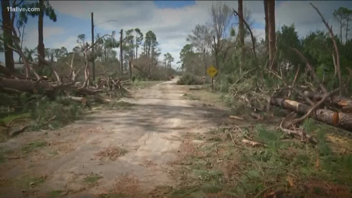 Donalsonville, Georgia hit hard by Hurricane Michael 