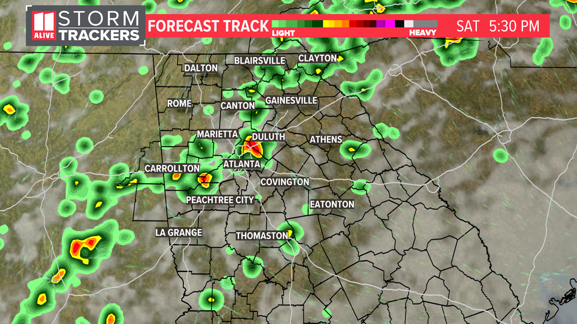 Atlanta weather forecast: Storm risk on Saturday, April 24, 2021 ...