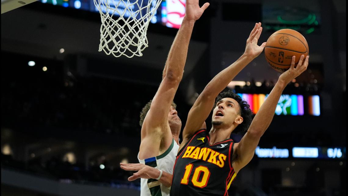 Career high for Hawks No. 1 pick Zaccharie Risacher as Atlanta clinches play-in spot