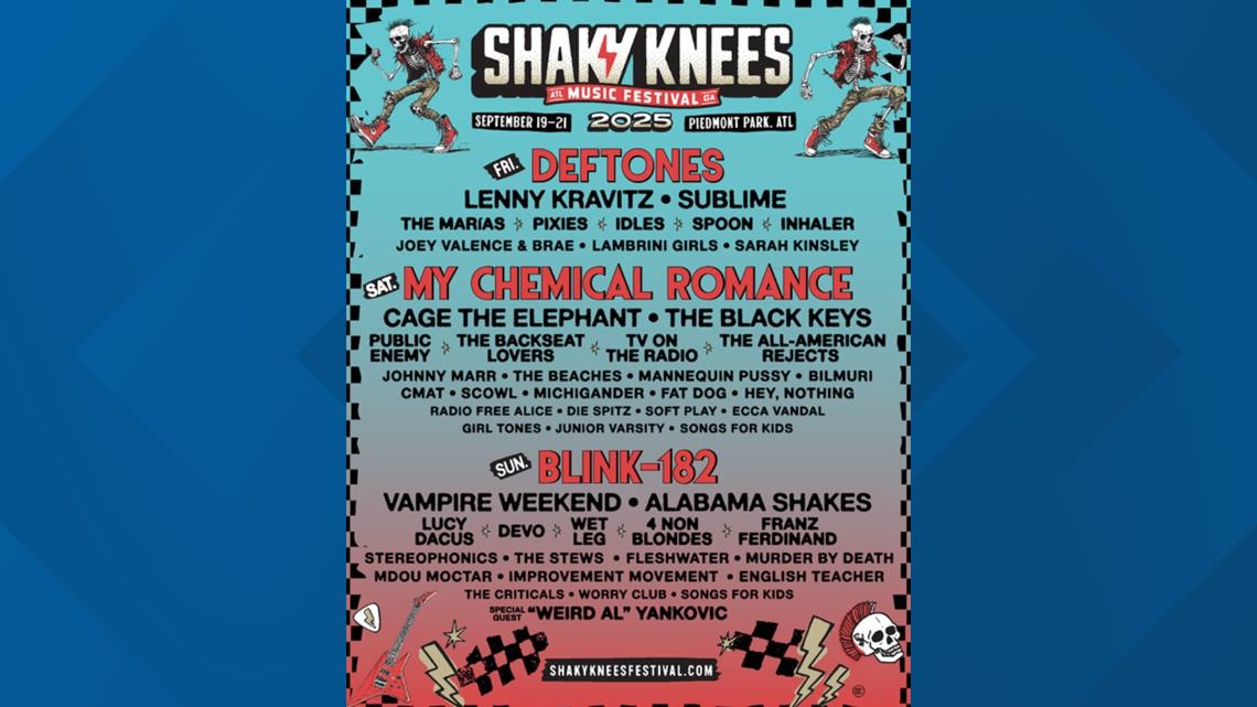 Shaky Knees Atl 2025 Schedule 