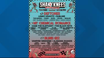 Shaky Knees Music Festival 2025 | Full lineup announced | 11alive.com