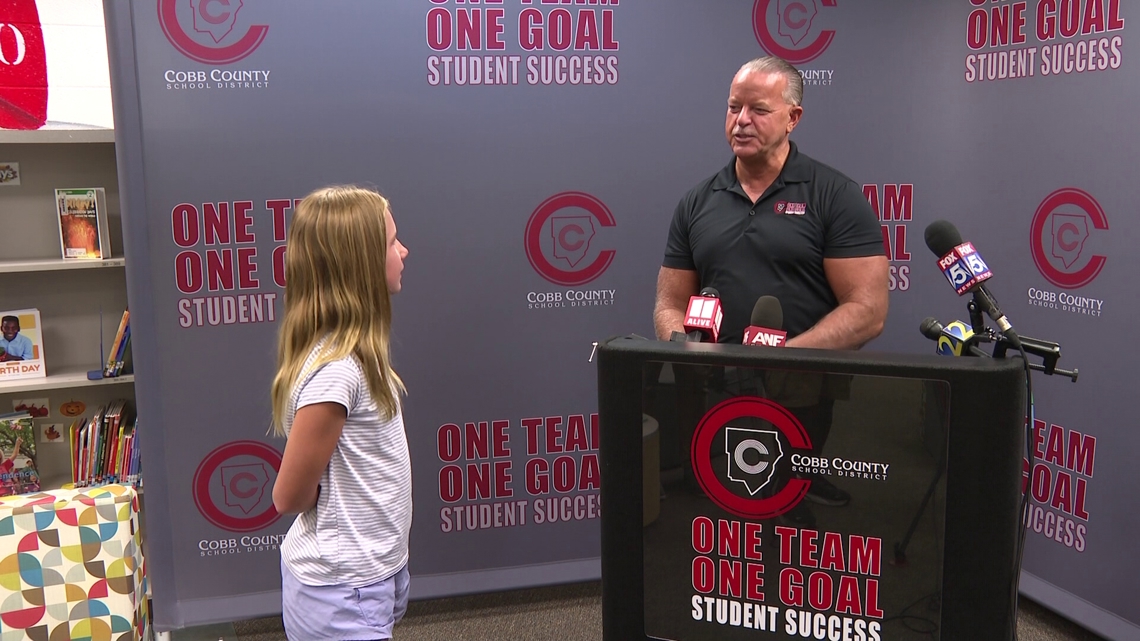 Cobb County superintendent takes questions from students during first