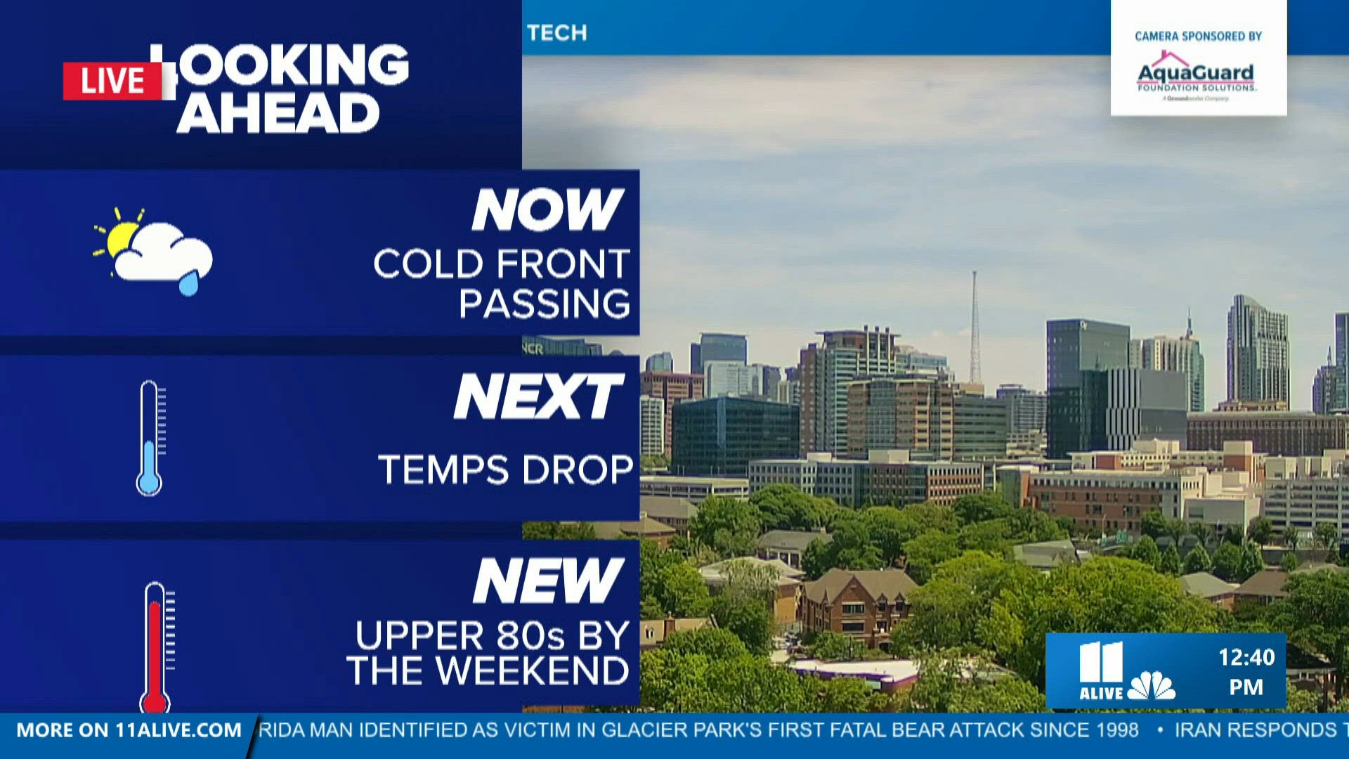 Slight shower chance today, warming week ahead | 11alive.com