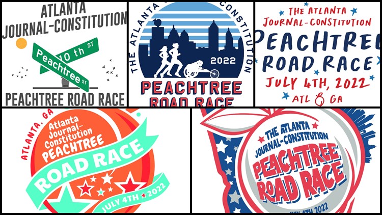Voting for 2022 AJC Peachtree Road Race T-shirt continues through Thursday